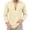 Beige, variant on VJATTWR Long Sleeve Mens Shirts Casual Pullover Shirts for Men Lightweight Stripes Men Tshirts Xl