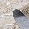 thumbnail image 6 of CHITOOMA 8'x10' Area Rugs, Washable Rugs for Living Room Non-Slip Low Pile Soft Distressed Abstract Rug, Indoor Vintage Neutral Carpet for Bedroom Dining Room Dorm Office, Beige, 6 of 12