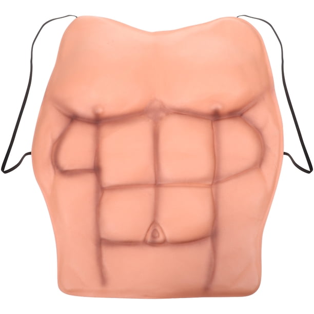 Prenda de silicona realista para pectorales, músculo abdominal, para cosplay