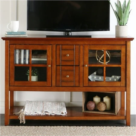 Pemberly Row 52" Modern Highboy Style Tall TV Stand ...