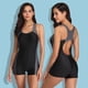 thumbnail image 1 of Traje de baño de una pieza Traje de baño sexy europeo y americano Traje de baño deportivo tipo bóxer de una pieza con costuras conservadoras para mujer, 1 of 4