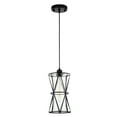 thumbnail image 3 of Antonia 7 in. 1-Light Indoor Matte Black Finish Pendant Light with Light Kit, 3 of 5