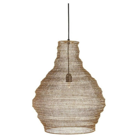 Maklaine 16" Transitional 1-light Metal Ceiling Fixture in Gold