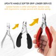 thumbnail image 5 of Toenail Clipper for Ingrown or Thick Nails- Red Large Toenails Clippers and Professional Podiatrist Toenail Clipper for Seniors with Surgical Stainless Steel Super Sharp Blades Lighter Soft Handle, 5 of 7