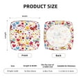 thumbnail image 5 of Gukieu Cute Butterfly Flowers Print Square Cushion Cover, Elastic Strap Chair Protector, Suitable for Family Restaurant, Hotel Banquet Decorations-Four Pieces, 5 of 7