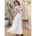 thumbnail image 3 of DARING DIVA Women's Elastic Swing A Line Beach Skirt Large White, 3 of 6