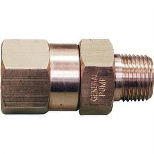 General Pump Pressure Washer Swivel, 4000 PSI, 3/8in., Brass, Model# ND10066P