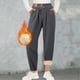 thumbnail image 5 of Gibobby pantalones anchos mujer Pantalones de chándal para mujer, pantalón cálido de lana de de imitación gruesa, holgado, informal, con cordón, otoño e invierno, 2023 (Gris, XL/4), 5 of 5