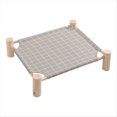 thumbnail image 1 of Cama Tipo Hamaca para Gatos y Perros, Hamaca de Madera para Gatos, Cama de Refrigeración Elevada, Cama para Mascotas Portátil Desmontable para Interiores y Exteriores, Adecuada C, 1 of 7
