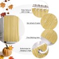 thumbnail image 5 of Yellow Linen Texture Shower Curtain Set - Small 36" x 72" Washable Bathtub Curtain with 12 Hooks, Modern Minimalist Art Waterproof Fabric Stall Shower Curtains for Bathroom/Bathtub Décor, 5 of 6