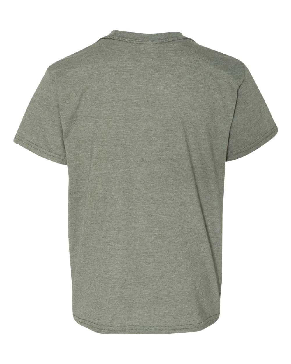 Gildan. Heather Military Green. L 