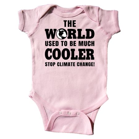 

Inktastic The World Used to be Much Cooler Stop Climate Change Gift Baby Boy or Baby Girl Bodysuit