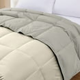 thumbnail image 3 of Modern Threads Down Alternative Reversible Comforter Ivory & Atmosphere California King, 3 of 13
