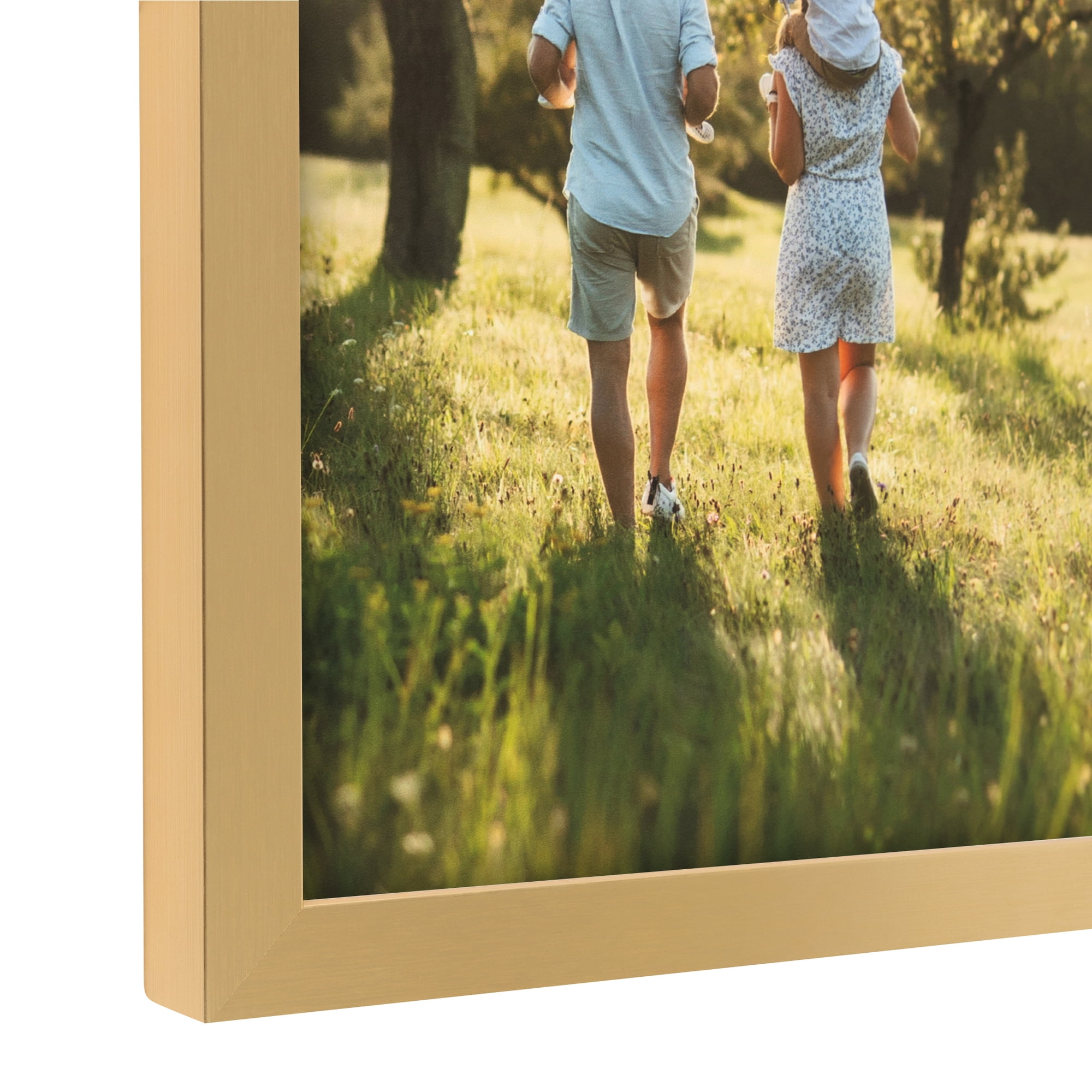ArtToFrames 18" x 24" Giulia Bright Gold Short Picture Frame, 18x24 inch Gold Wood Poster Frame (WOM-5214),  Pack