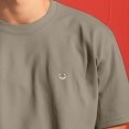 thumbnail image 5 of Dalix Lil Smile Heavyweight Soft Tee Short Sleeve Cotton Shirt Mens in Latte L Large, 5 of 5