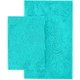 thumbnail image 1 of Alfombra de Baño LuxUrux de Microfibra de Chenille Extra Suaves Azul de Spa, 1 of 1