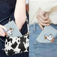 thumbnail image 4 of Girls Cute 3D Duck Tri-folded Wallet Small Wallet Cash Pocket Card Holder ID Window Purse for Women LIGHT BLUE, DUCK, 4 of 6