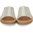 thumbnail image 4 of Chariot & Co - Space: Womens Rhinestone Strap Platform Glitter Sandal Slides (Silver, 11), 4 of 5