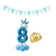 thumbnail image 3 of 0-9 Soporte Número Globo Sombrero Conjunto de pancartas Decoración de de cumpleaños 8, 3 of 8