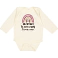 thumbnail image 3 of Inktastic Nana and Pappy Love Me Rainbow Girls Long Sleeve Baby Bodysuit, 3 of 5