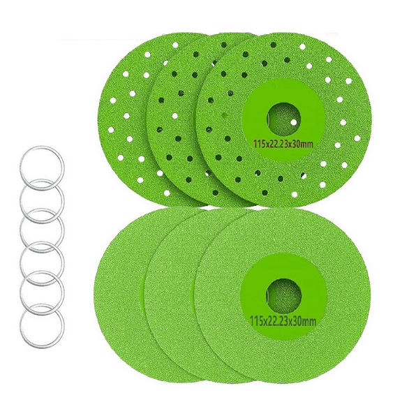 6 Pack 4.5 Inch (115mm) Diamond Grit Rock Slab Grinding Disc for Cutting and of Ceramics, Tiles Marble