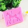 thumbnail image 4 of 6x Novedad Caballo Carrusel Molde de Silicona Fondant Pastel Molde DIY Herramienta para Hornear 2 piezas, 4 of 9