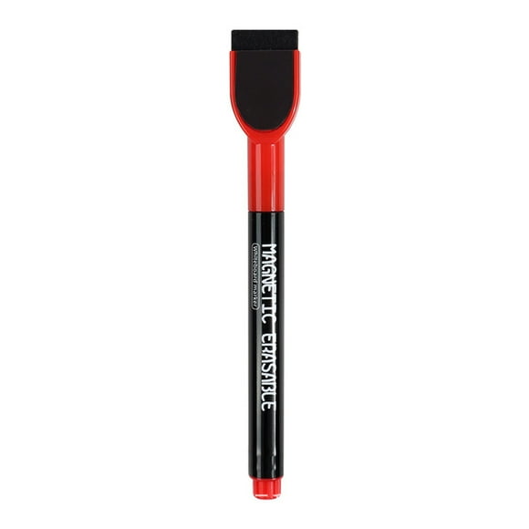 Goohae Office Planning Markers12-Color Fine Tip Whiteboard Markers with Eraser, Low-Odor Dry Erase Pens for Office & Calendar Boards, Under $5, Office Planning Markers, Red