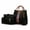 Black, variant on 4pcs Set Women Elegant PU Leather Handbag Hoo Satchel Purse Tote Shoulder Bags, Black