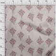 thumbnail image 3 of oneOone Cotton Silk Brown Fabric Block Dress Material Fabric Print Fabric By The Yard 42 Inch Wide, 3 of 6