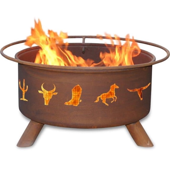 Western Cowboy Fire Pit