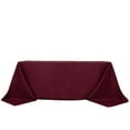 thumbnail image 6 of Efavormart 90x132" Seamless Premium Burgundy 200 GSM Linens Polyester Rectangle Tablecloth Commercial Grade For Wedding Banquet Restaurant, 6 of 11