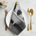 thumbnail image 2 of Funny Cow Cloth Napkins, Cute Art Vintage Lovely Animals on Bathtub Washable and Reusable Dinner Napkins Set of 4, Table Napkin for Kitchen Party Birthday Wedding Hotel Housewarming 20"x20", 2 of 9