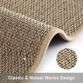 thumbnail image 5 of Kitchen Mat Faux Linen Kitchen Rug Non Skid Small Area Rug Rubber Backing Rugs for Sink Front Absorbent Bathroom Rugs Washable Rugs for Floor Laundry Indoor Outdoor Doormat, Oatmeal 17"x29", 5 of 7