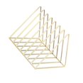 thumbnail image 1 of Triangular Iron Book Shelves Desktop Storage bookshelf; Triangular book rack; Rack Shelf File Magazine Storage Box Iron Bookcase, 1 of 8