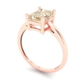 thumbnail image 2 of Solitaire Engagement Ring for Women - 2ct Natural Morganite in 14K Rose Gold Promise Ring, 2 of 5