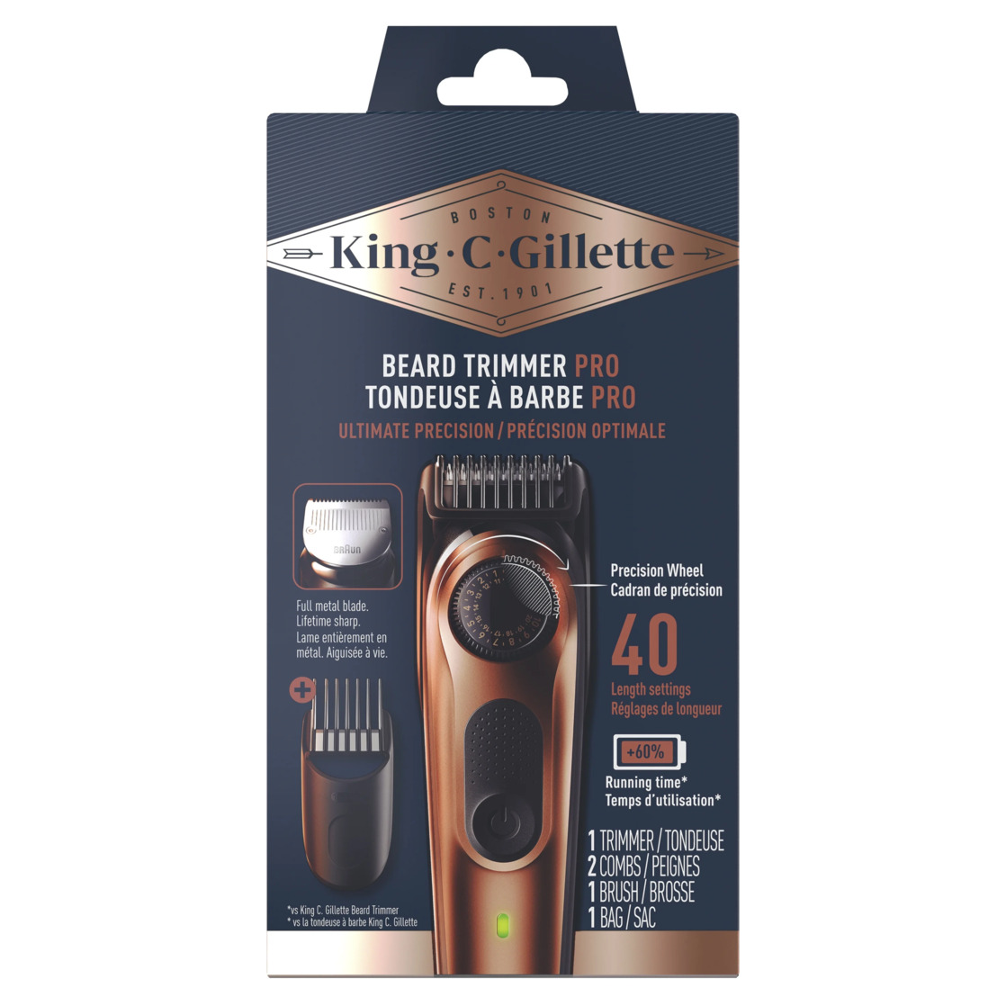 King C. Gillette Beard Trimmer PRO with Precision Wheel photo 3