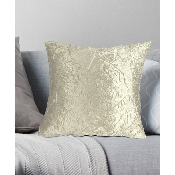 Nile Crushed Velvet Decorative Pillow 18 x18 Beige Nile Crushed Velvet Decorative Pillow 18 x18 Beige