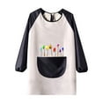 thumbnail image 6 of ZXLBBD Kids Art Smock with Long Sleeves Painting Apron for Child Boys Girls Craft Protective Coverall with Pocket Casual Relaxed Fit, 6 of 6