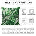 thumbnail image 5 of Creowell  Palm Tree Farmhouse Pillow Cover Realistic Vivid Leaves of Palm Tree Growth Ecology Botany Themed Prin Decorative Throw Pillow Case 18x18in, 5 of 5