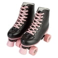 thumbnail image 2 of JOJOLAM Roller Skate, Adult Teen Classic High Top Roller Skates with Light up Wheels, Black&Pink (Women's 7.5), 2 of 10