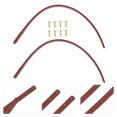 thumbnail image 4 of Miangastore Handbag Straps Coffee Pu Leather 2Pcs 11.8x0.5In, 4 of 9