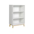 thumbnail image 3 of Alaterre Furniture MOD 48"H Tall 3-Shelf White Wood Bookcase, 3 of 6