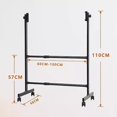 Black Movable Metal Stand for Whiteboard,Chalkboard,Dry Erase Board