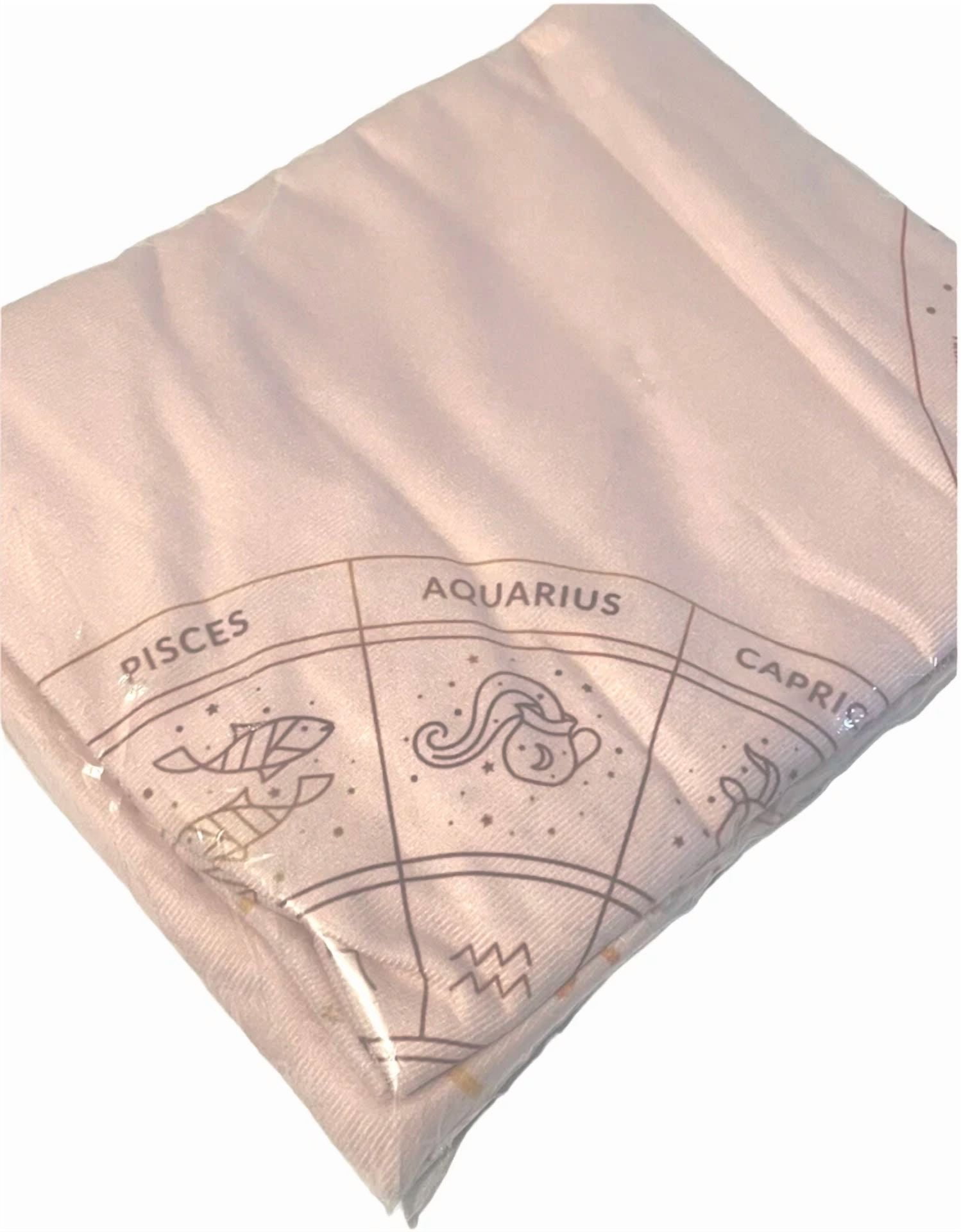 BUTTERFLY- Zodiac Tapestry Fabric Wall Cover Frosting/Hanging Pink Background Backdrop New