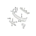 thumbnail image 3 of New Genuine Nissan Retainer Front Bumper Upper Center 62298ZL00A OEM, 3 of 10
