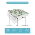 thumbnail image 5 of Spring Roses Botanical Twin Size Down Alternative Comforter, Lightweight Comforter Quilt Bedding Set with Pillow Shams Farmhouse Floral Green All Seasons Bed Comforter Duvet Insert 68"x86", 5 of 7