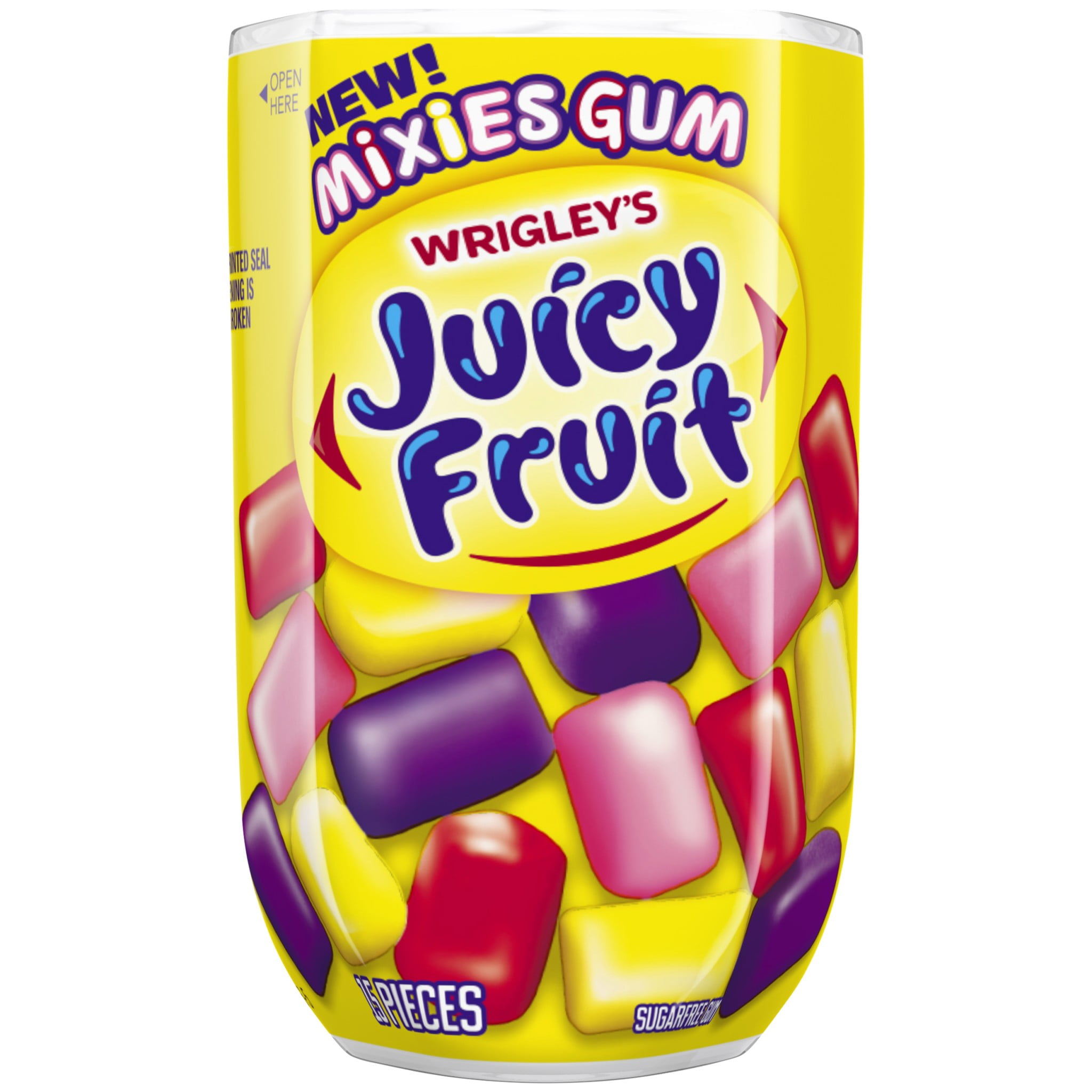 Juicy Fruit Mixies Sugarfree Gum 15 Piece Walmartcom.