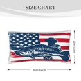 thumbnail image 3 of Yiaed fisherman fishing with USA flag Microfiber Queen Pillow Cases,Pillowcases with Envelope Closure, Wrinkle, Fade and Stain Resistant Pillow Covers, 20x36in（No pillow core）, 3 of 7