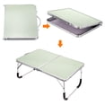 thumbnail image 3 of Unique Bargains Foldable Laptop Table Picnic Bed Tray Tables Snacks Reading Desks, Silver, 3 of 5