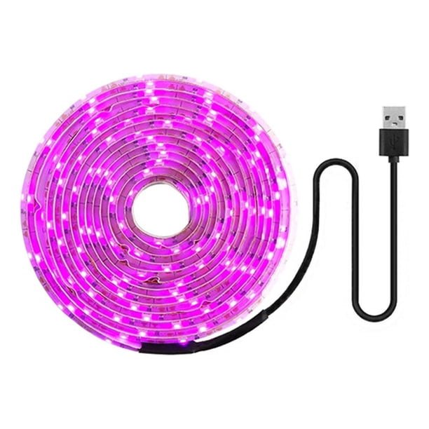 Luz LED para crecimiento de plantas ANGGREK 1 metro espectro completo USB color Púrpura